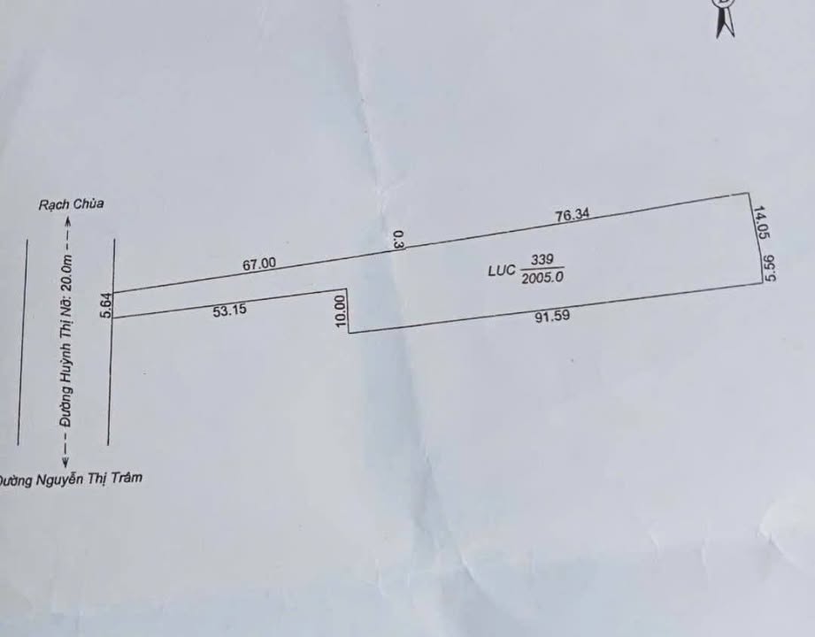 Đất mặt tiền Huỳnh Thị Nở, Cái Răng 2000m² giá 6 tỷ - Tiềm năng phát triển mạnh mẽ!