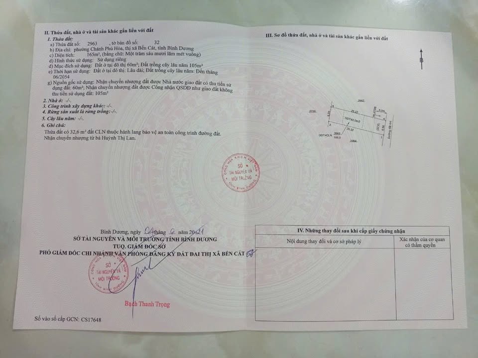 Đất thổ cư 162m² Chánh Phú Hoà Bến Cát - Giá chỉ 1.4 tỷ, xây nhà ở ngay!