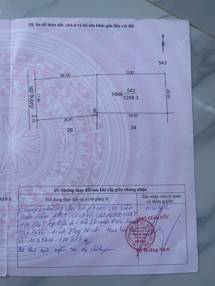 Đất vườn Hiệp Thạnh, Gò Dầu 1258m² giá 100.64 tỷ - Đầu tư sinh lời ngay!