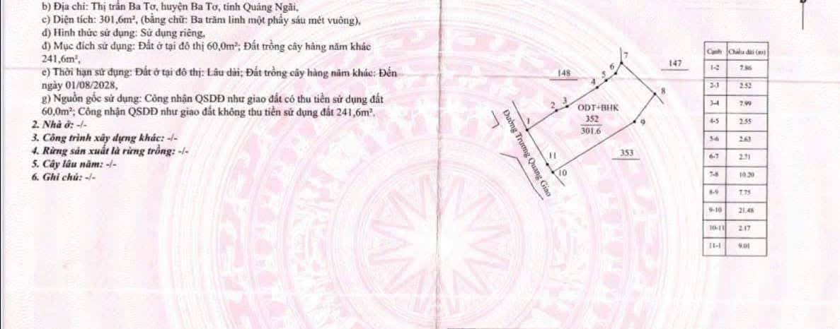 Lô đất biệt thự mini Ba Tơ 300m² giá chỉ 6xx triệu - Cơ hội đầu tư tuyệt vời!