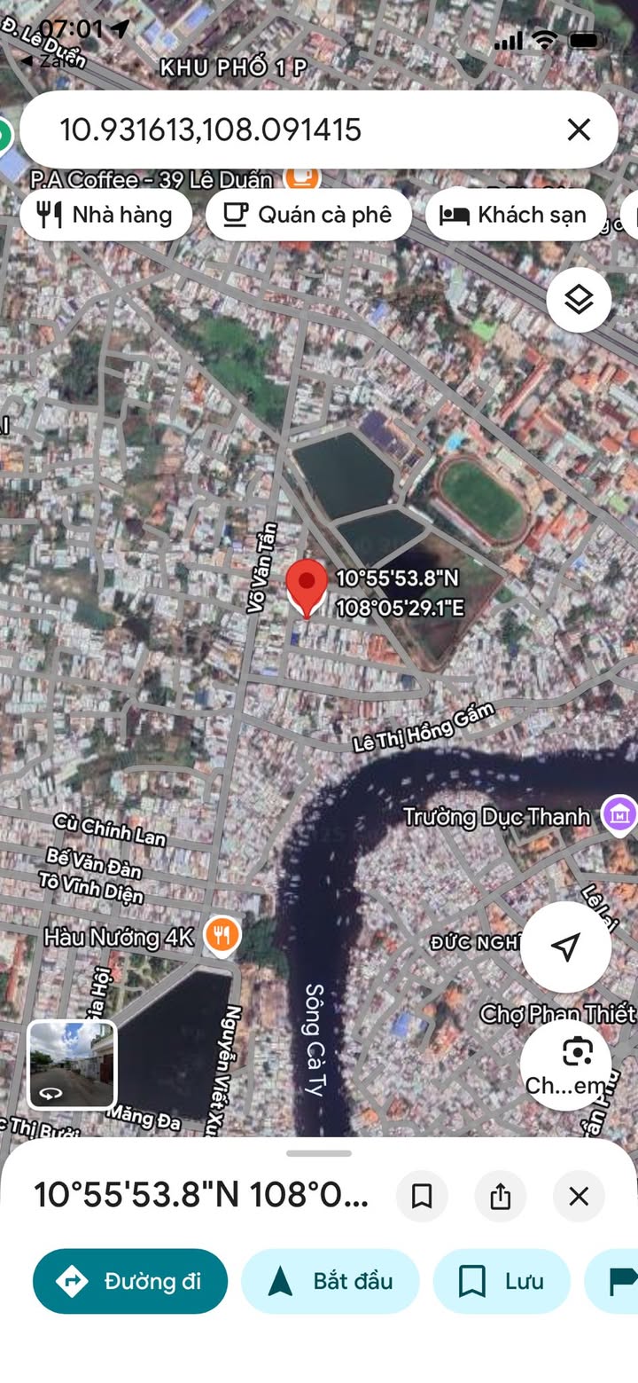 Đất thổ cư Võ Văn Tần Phan Thiết 100m² giá 2.3 tỷ - Sổ đỏ chính chủ, giao dịch nhanh!