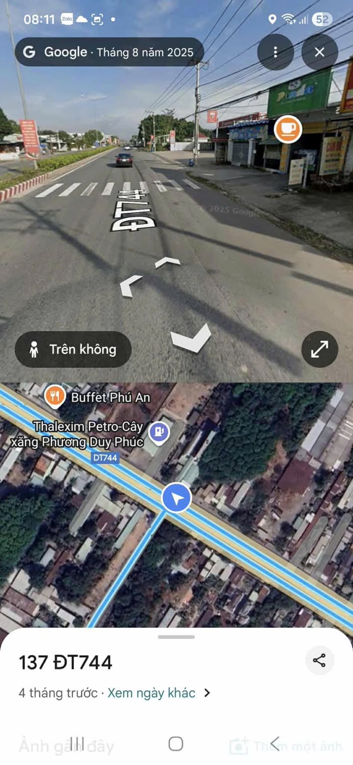 Nhà mặt tiền ĐT 744, Phú An, Bến Cát 733m² giá 11.5 tỷ - Cơ hội đầu tư tuyệt vời!