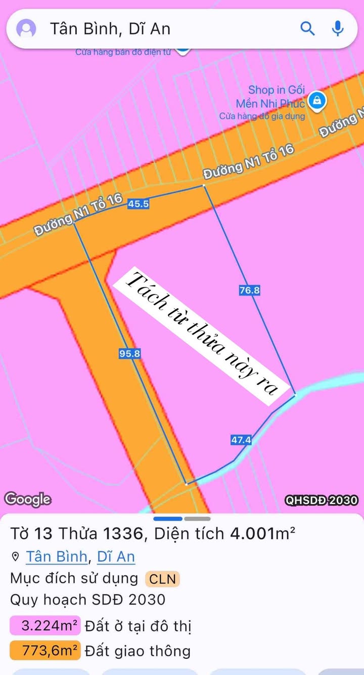 Đất mặt tiền đường Bắc Nam N9, Tân Đông Hiệp, 2000m² - Cơ hội đầu tư tuyệt vời!