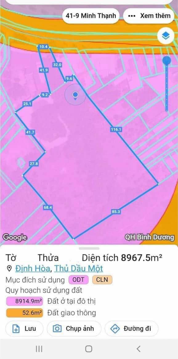 Đất mặt tiền Trần Ngọc Lên, Định Hòa, 8961m² - Cơ hội đầu tư sinh lời!