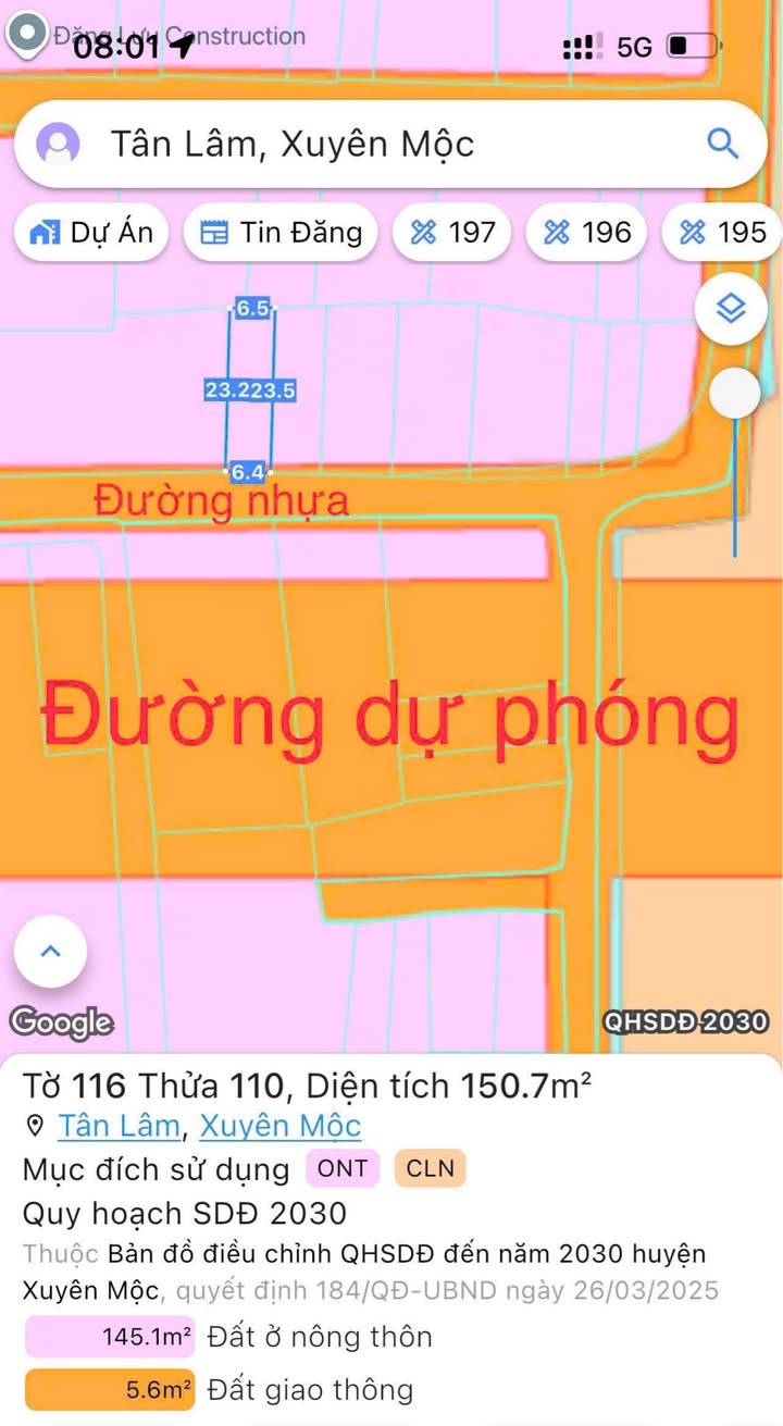 Đất thổ cư Tỉnh lộ 329, Hòa Hội, Xuyên Mộc 322.5m² giá 2.4 tỷ - Cơ hội đầu tư tuyệt vời!