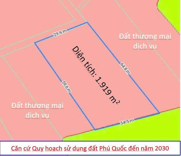 Đất nở hậu 1.919 m² tại Đường Ba Trại, Phú Quốc - Giá tốt, Sổ hồng riêng!