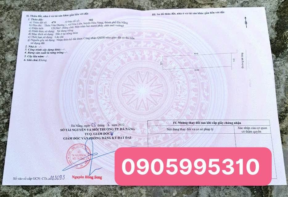 Đất nền Hòa Liên, Liên Chiểu 125m² giá 1.8 tỷ - Đầu tư sinh lời hấp dẫn!