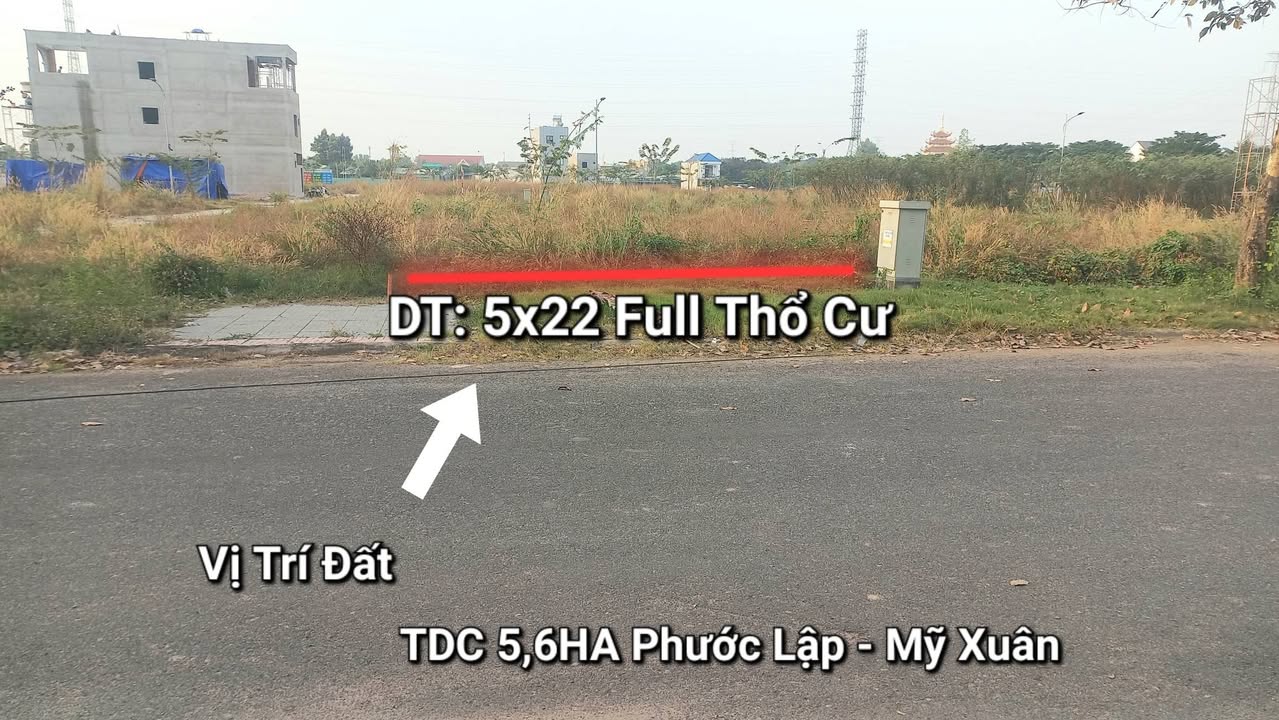 Đất nền Phước Lập - Mỹ Xuân 110m² giá 2.7 tỷ - Đầu tư sinh lời ngay!