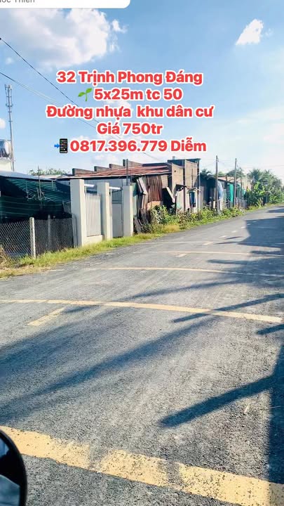 Đất nền Hòa Thành Tây Ninh 125m² giá 750 triệu - Cơ hội đầu tư tuyệt vời!