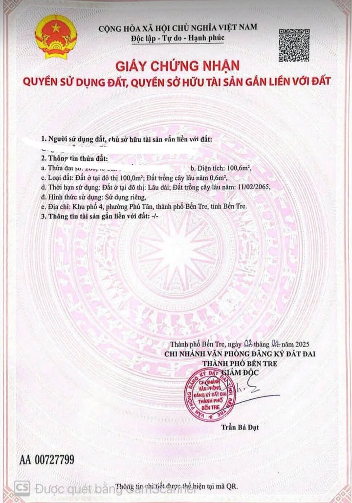 Nhà Phú Tân 100m² giá 1.6 tỷ - Full nội thất, gần chợ