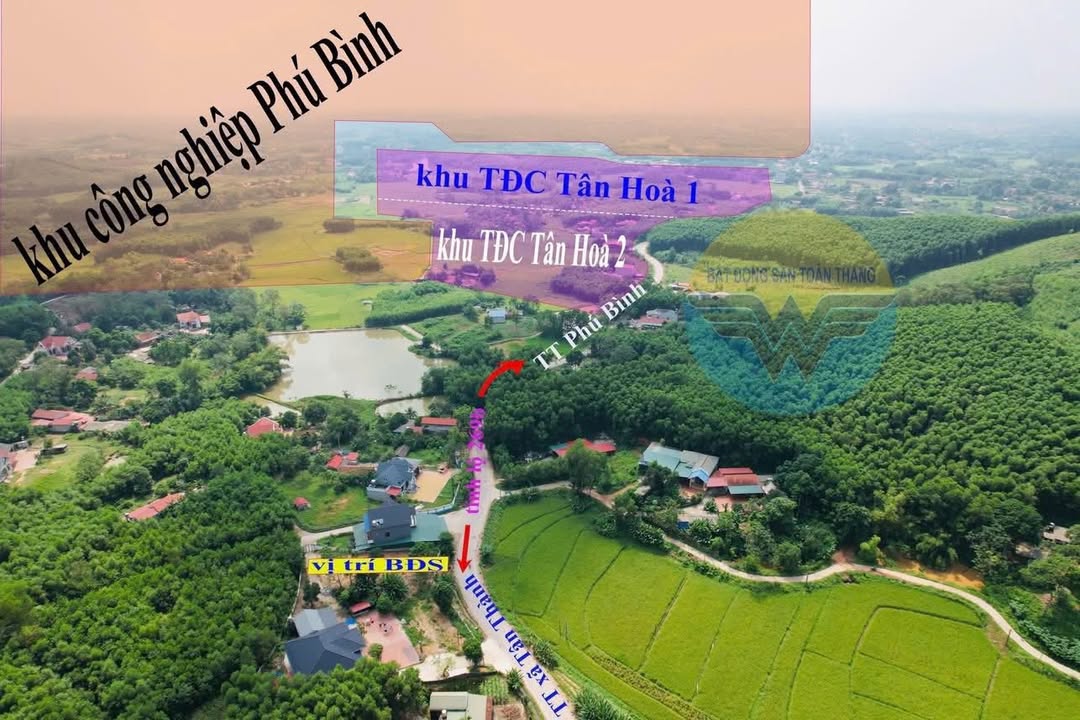 Đất nền mặt đường 269b, xã Tân Thành, huyện Phú Bình, 300m² - Cơ hội đầu tư hấp dẫn!