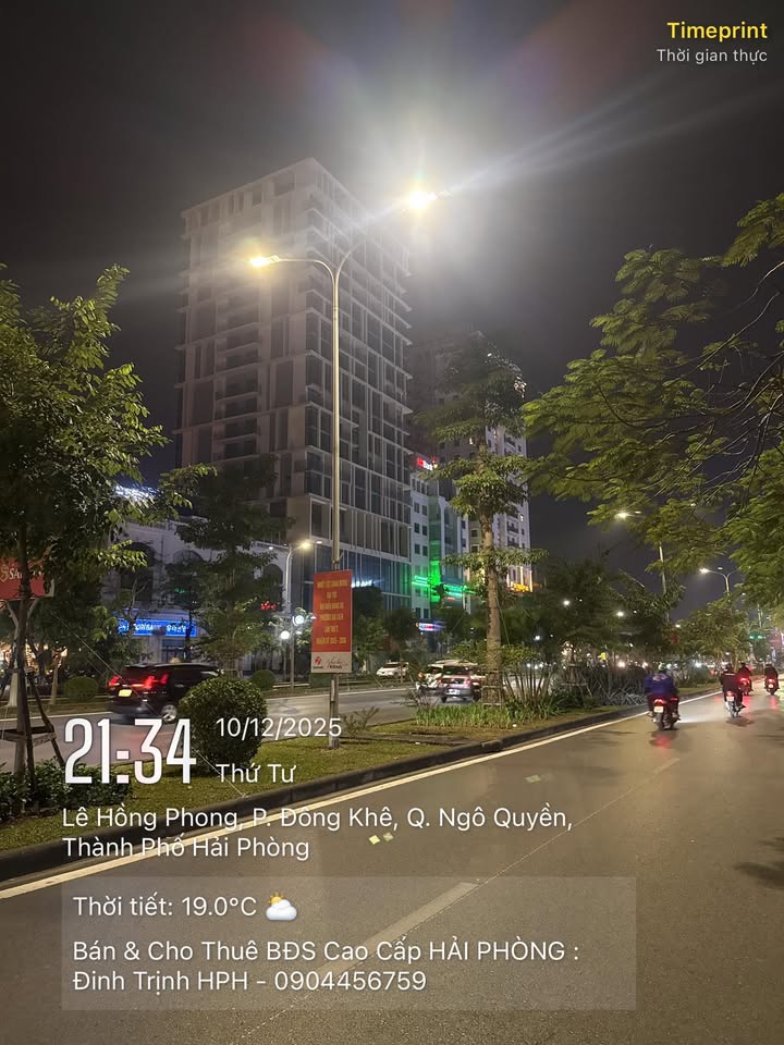 FrontHouse 2 mặt đường Lê Hồng Phong quận Ngô Quyền 540m² – Giá cực tốt chỉ 145.8 tỷ!