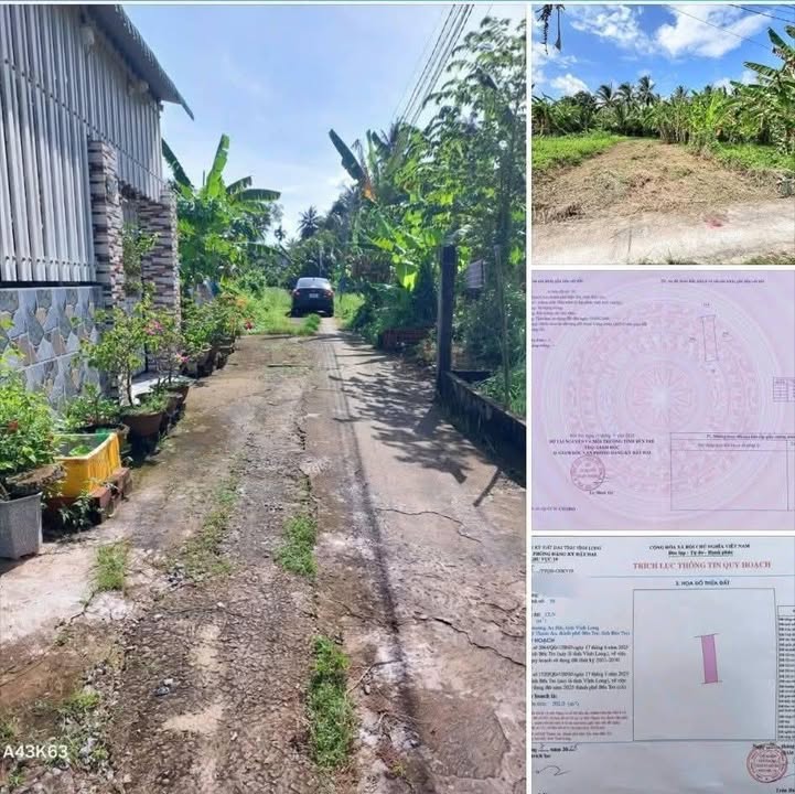 Đất nền An Hội Bến Tre 102m² giá chỉ 390 triệu - Cơ hội đầu tư tuyệt vời!