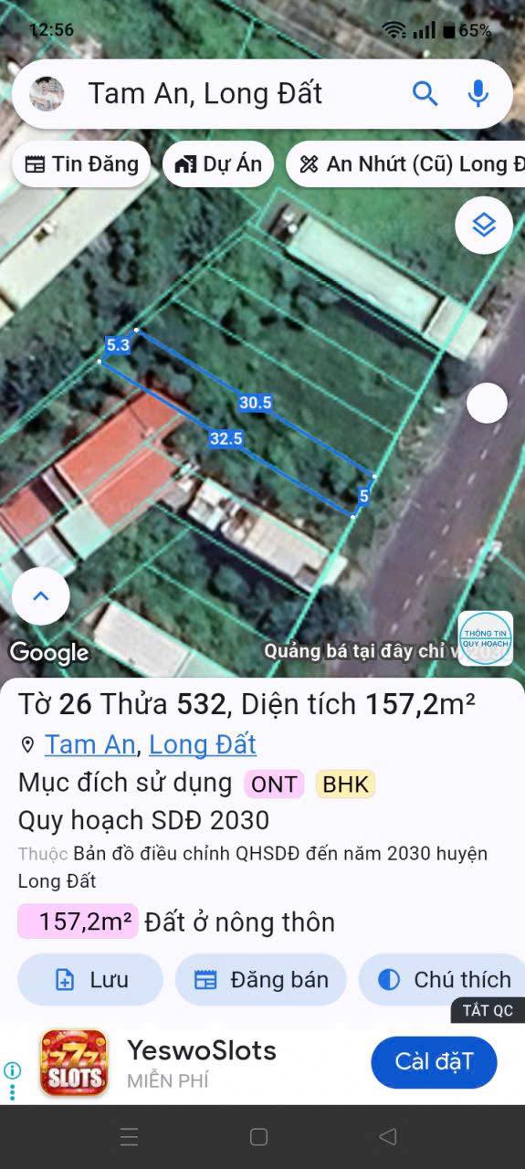 Đất nền Tam Phước, Long Điền 157m² giá 1.7 tỷ - Đầu tư sinh lời ngay!