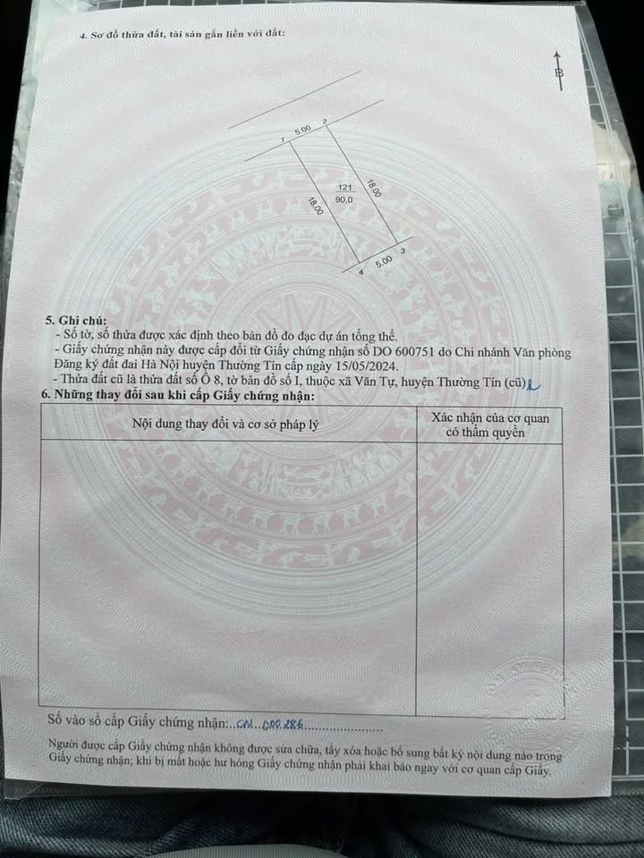 Đất nền thôn An Lãng, xã Văn Tự, Thường Tín 90m² giá 6 tỷ - Đầu tư sinh lời ngay!