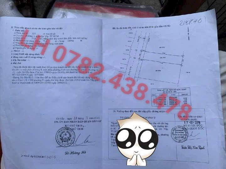 Đất nền 70m² đường Số 9, P.16, Q. Gò Vấp chỉ 3.95 tỷ - Cơ hội đầu tư tuyệt vời!