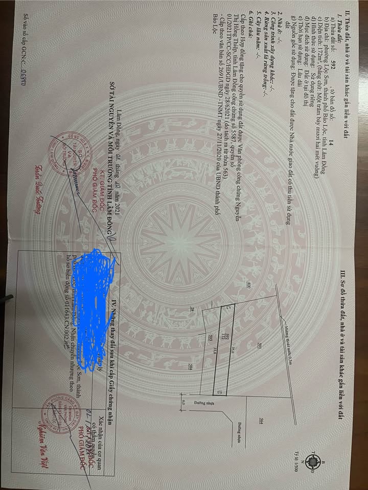 Đất nền Bảo Lộc 175m² giá 1.5 tỷ - Xây dựng tự do, tiện ích đầy đủ!