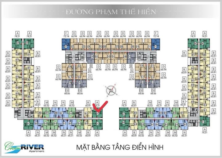 Chung cư Green River Quận 8 71m² giá 3.4 tỷ - Căn góc đẹp, sổ hồng chính chủ!