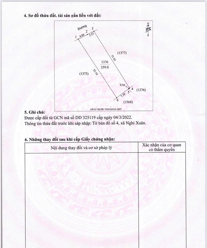 Đất Nghi Phong Nghi Xuân 259m² - Giá Thỏa Thuận - Sổ Đỏ Chính Chủ