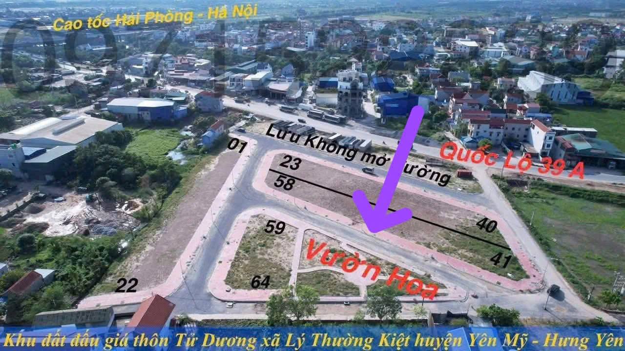 Đất nền Yên Mỹ 80m² giá 4 tỷ - Sổ đỏ chính chủ, view vườn hoa!