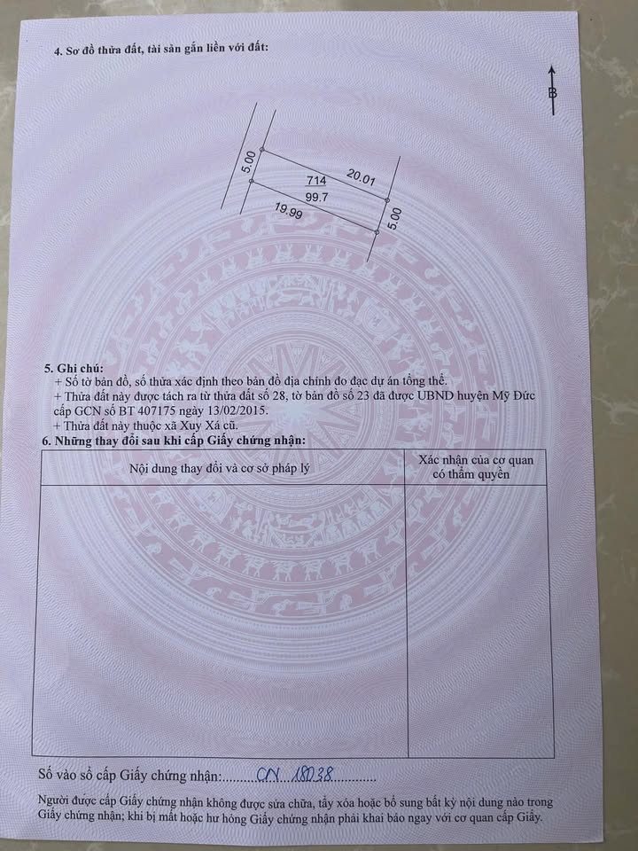 Đất ở Xã Xuy Xá 99m² giá 1.1 tỷ - Đường ô tô vào tận nơi!