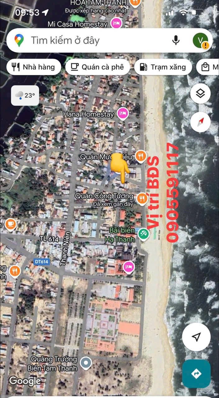 Đất biển Tam Thanh 120m² giá 1 tỷ - Lô góc 2 mặt tiền gần biển!