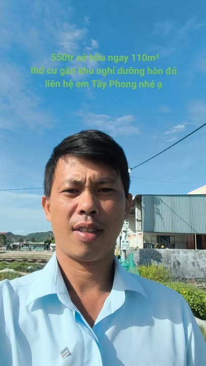 Đất thổ cư ven biển Hòn Đỏ Ninh Thuận 110m² giá 550 triệu - Tiềm năng đầu tư hấp dẫn!