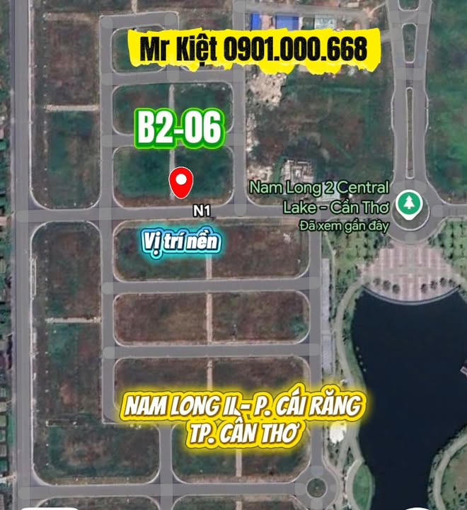 Bán đất nền Nam Long II Cái Răng 126m² giá 6.39 tỷ - Vị trí đẹp dễ tìm!