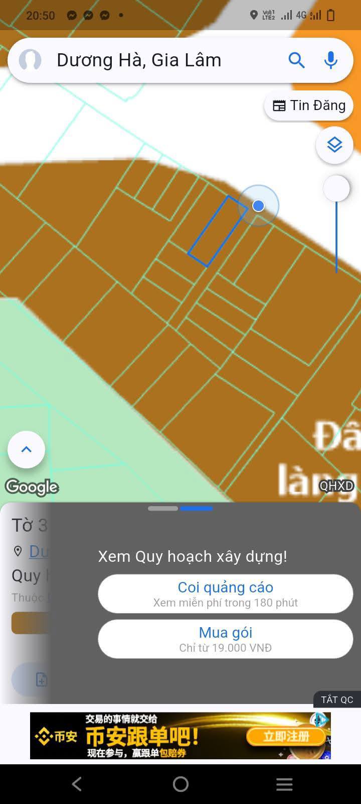 Đất lô góc Dương Hà, Gia Lâm 75m² giá 9 tỷ - Sổ đỏ vuông vắn, ô tô tránh!