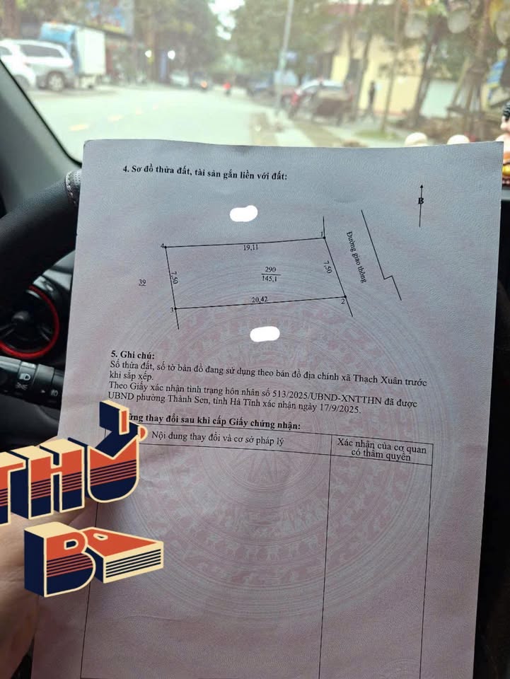 Đất Thạch Xuân Thạch Hà 145m² giá 500 triệu - Sở hữu ngay đất thổ cư giá tốt!