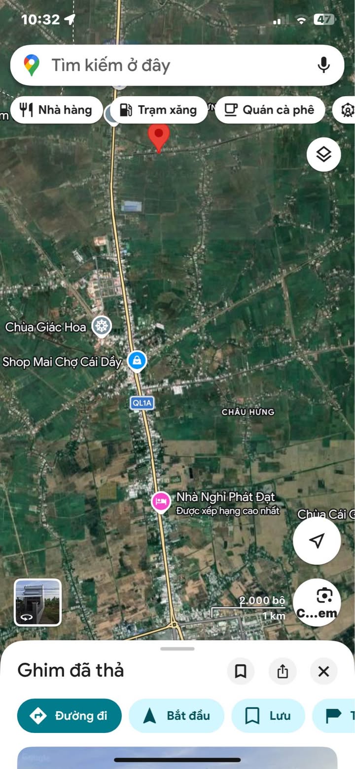 Nhà mặt tiền lộ nhựa xã Châu Hưng A, diện tích 420m² - Chính chủ giá 1.29 tỷ!