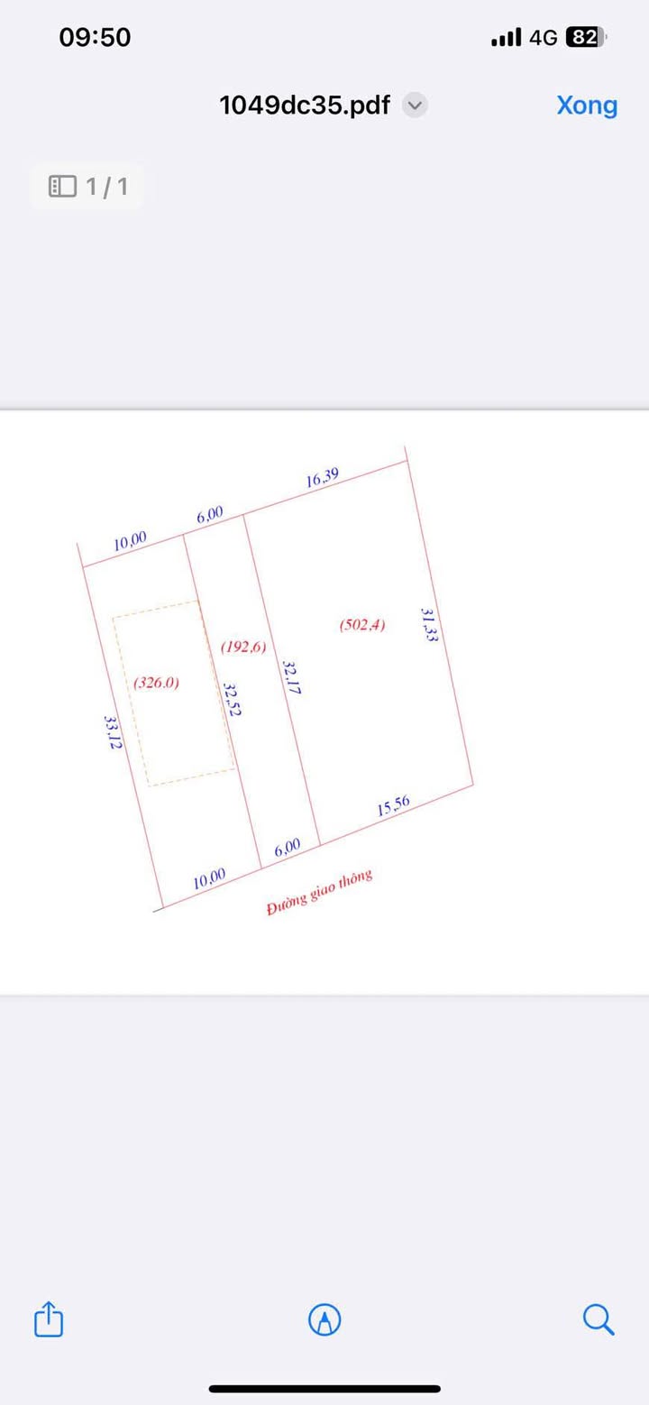 Bán đất Nghi Văn 192m² giá 1.9 tỷ - Đường nhựa, giao thông thuận tiện