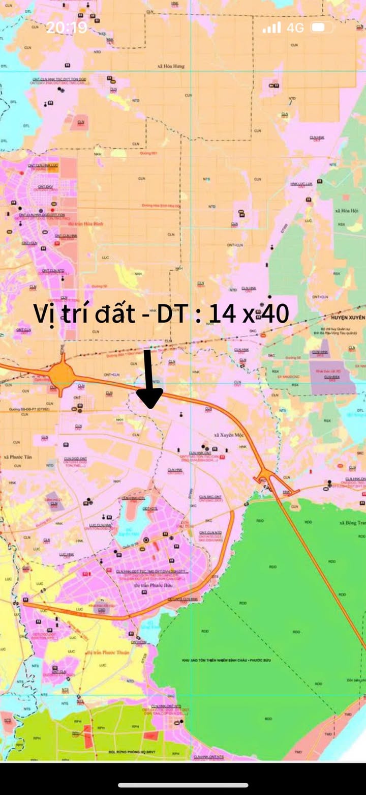 Đất Mặt Tiền Đá Bạc, Phước Tân, Xuyên Mộc 549m² giá 3.66 tỷ - Cơ hội đầu tư tuyệt vời!