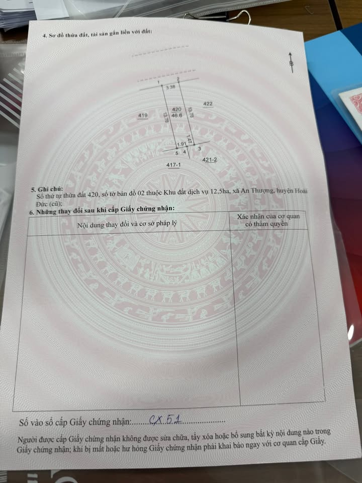 Đất nền An Thượng Hoài Đức 46.6m² chỉ 7 tỷ - Vị trí vàng gần hồ điều hòa!