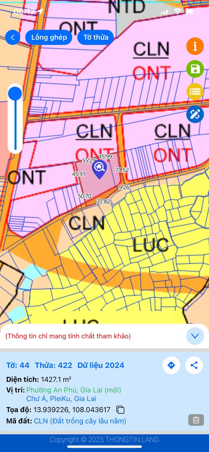 Đất thổ cư An Phú, Pleiku 940m² giá 900 triệu - Bán nhanh, sổ đỏ chính chủ!