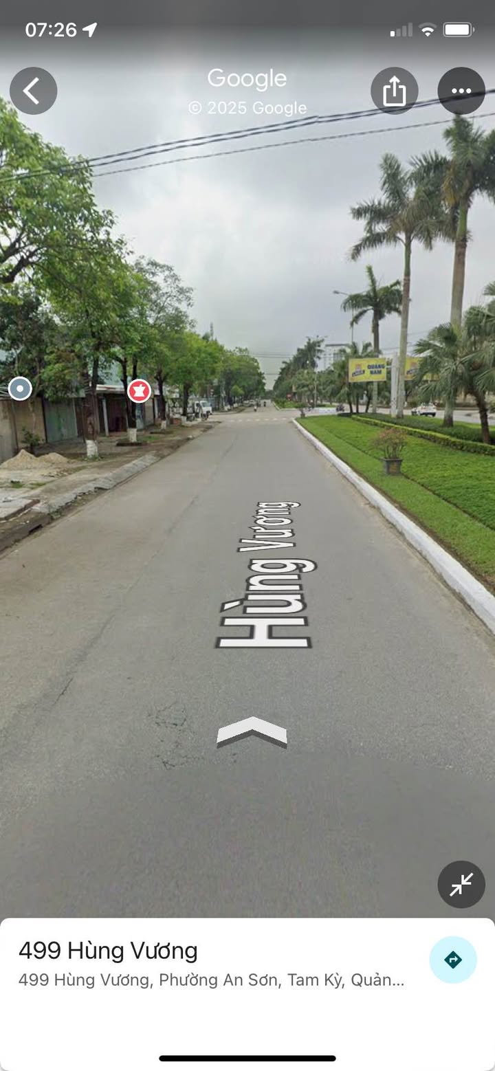 Đất mặt tiền đường Hùng Vương, An Sơn, Tam Kỳ 210m² giá 5 tỷ - Cơ hội kinh doanh tuyệt vời!