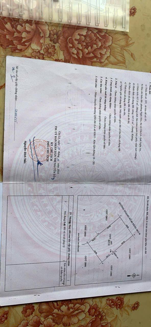 Đất nền Nghi Hòa, Vinh 617,5m² giá 31 tỷ - Tiềm năng đầu tư lớn!