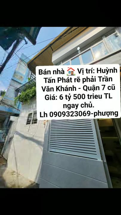 Nhà bán Quận 7 - 52m² giá 6.5 tỷ - Hướng Nam, pháp lý rõ ràng!