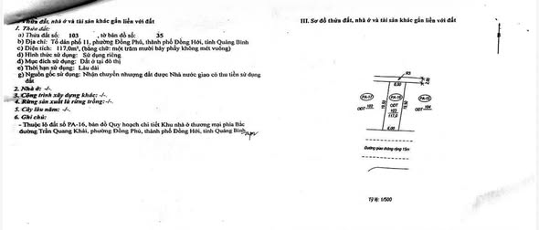 Đất nền kinh doanh tại Bắc Trần Quang Khải, Đồng Hới 117m² giá 4.7 tỷ - Cơ hội đầu tư hấp dẫn!