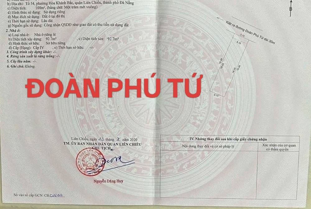 Bán đất tặng nhà C4 K104 Đoàn Phú Tứ - 100m² chỉ 3 tỷ - Ô tô đỗ tận nhà!