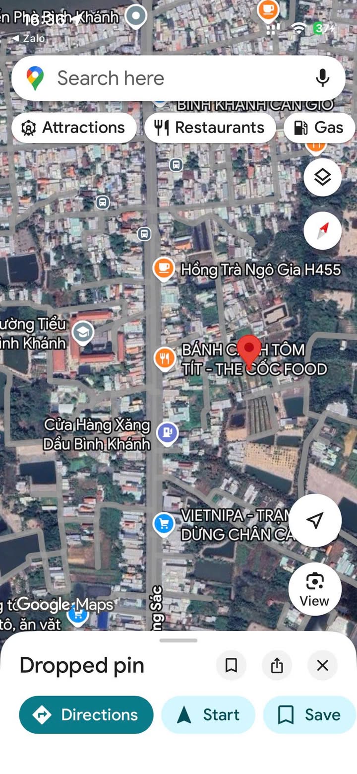 Đất nền đường Rừng Sác, Bình Khánh, Cần Giờ 108m² giá 1.65 tỷ - Khu dân cư hiện hữu!