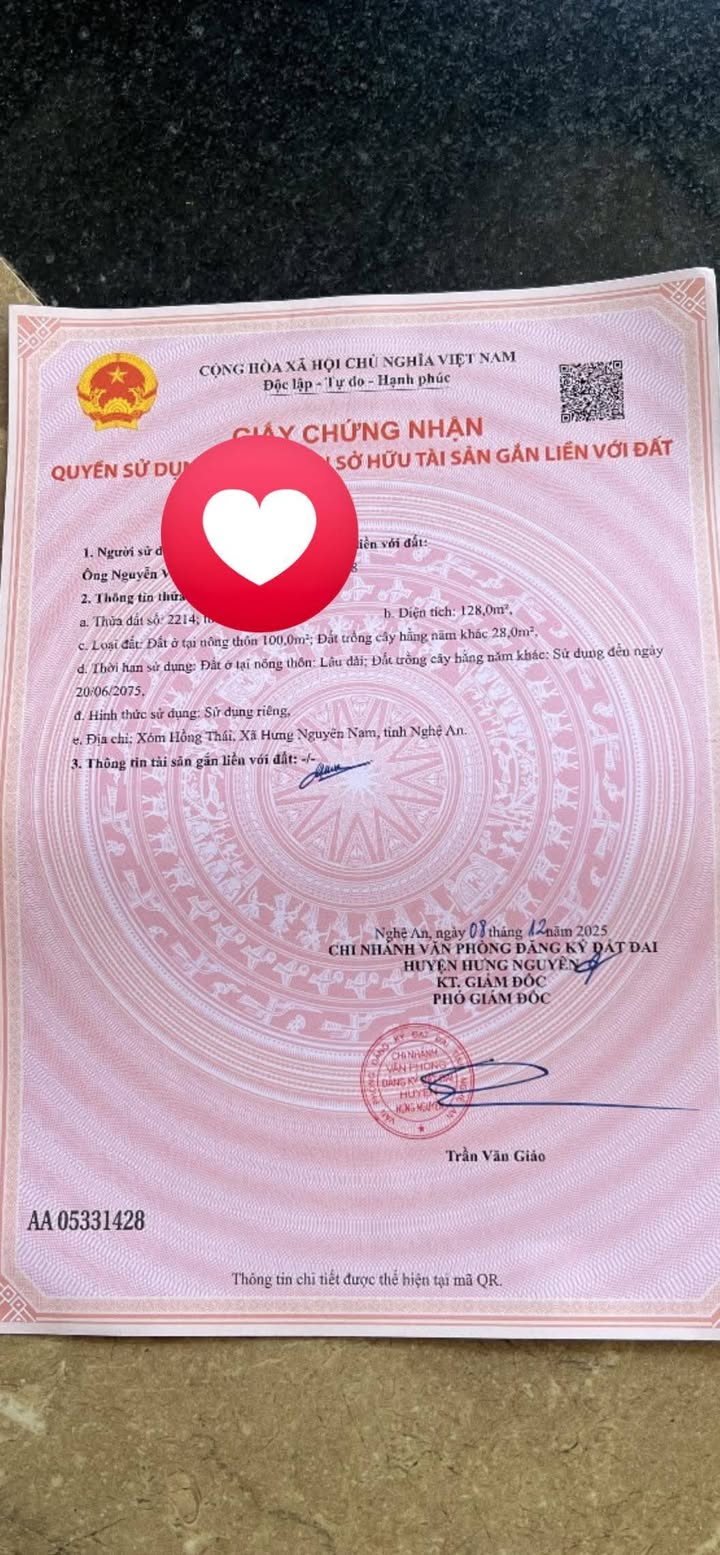 Đất nền Hưng Thông 128m² giá 900 triệu - Cần bán gấp!