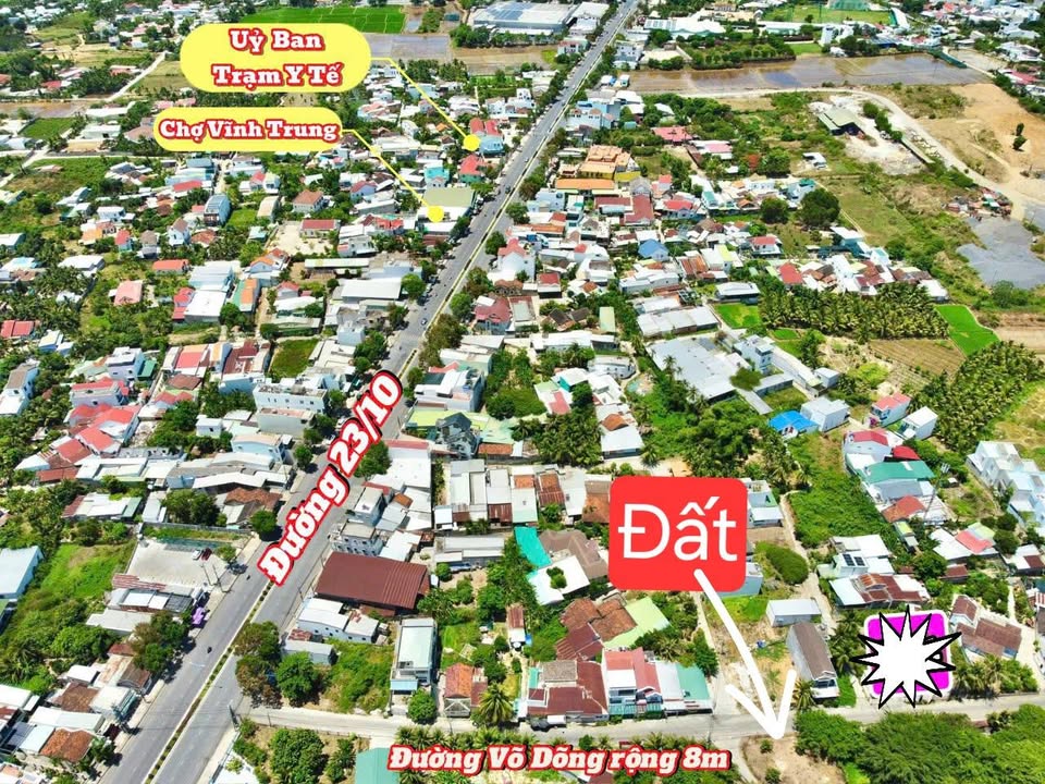 Bán đất mặt tiền Võ Dõng, Vĩnh Trung - Giá chỉ từ 1.419 tỷ - Cơ hội đầu tư tuyệt vời!