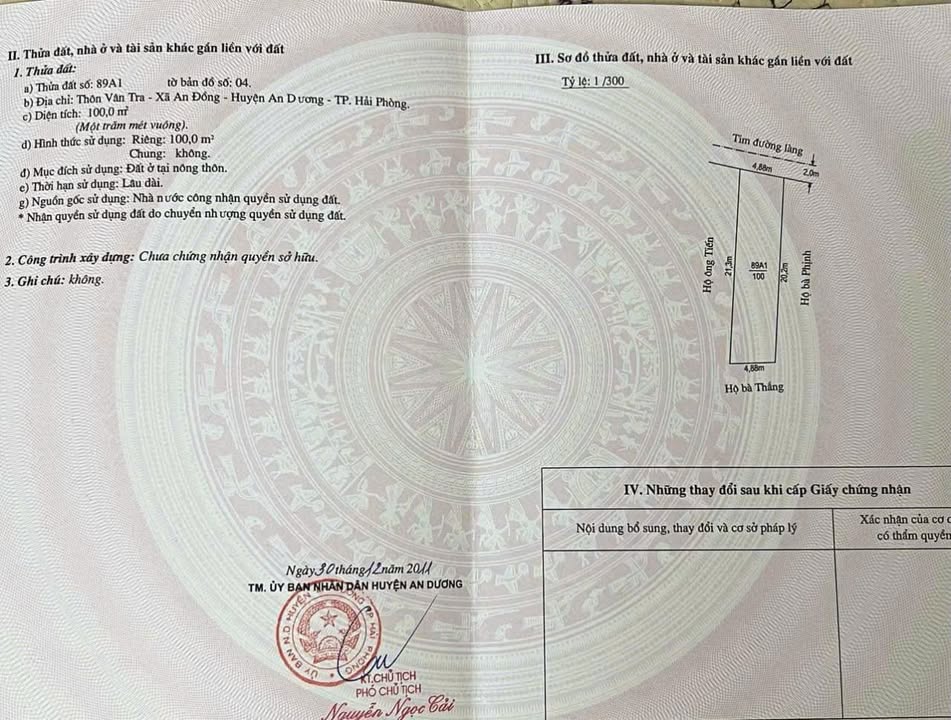 Lô đất Vân Tra, An Đồng, 100m² giá 2.7 tỷ - Đầu tư lý tưởng!