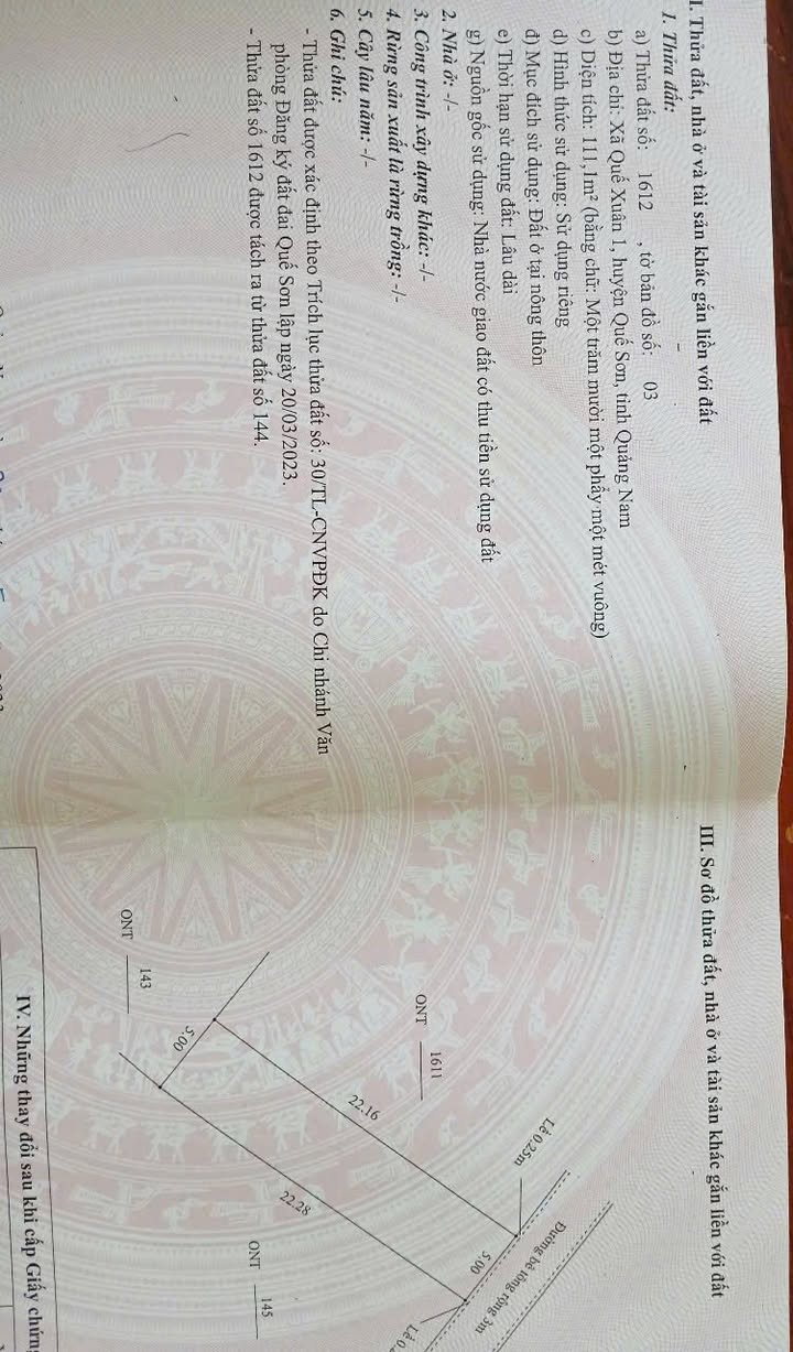 Đất nền Quế Xuân 2, Quế Sơn, 110m² giá 400 triệu - Đầu tư sinh lời ngay!