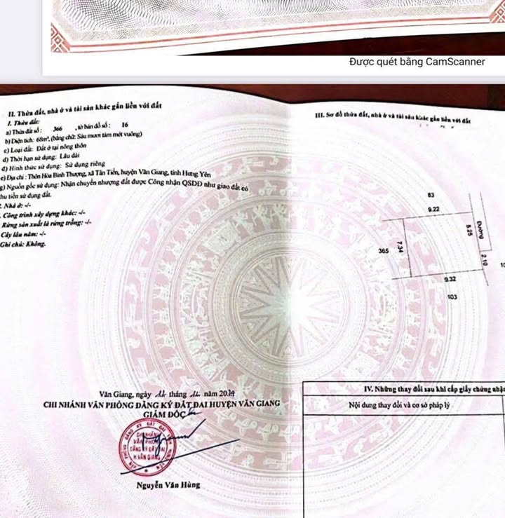 Lô đất 68m² tại Hòa Bình Thượng, Văn Giang - Giá đầu tư hấp dẫn, tiềm năng tăng giá cao!