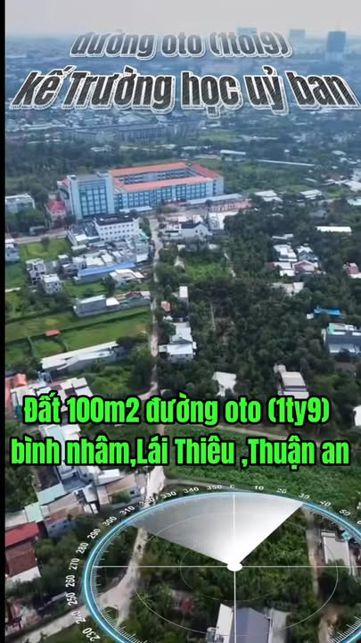 Đất nền Lái Thiêu 100m² giá 1.9 tỷ - Ô tô tận cửa, gần trường học!