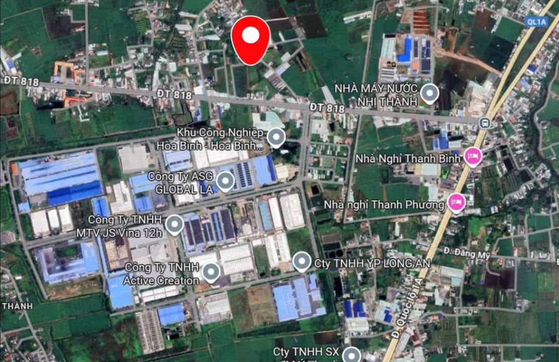 Đất nền 100m² Thủ Thừa giá 850 triệu - Đối diện KCN Hòa Bình, cơ hội đầu tư hấp dẫn!