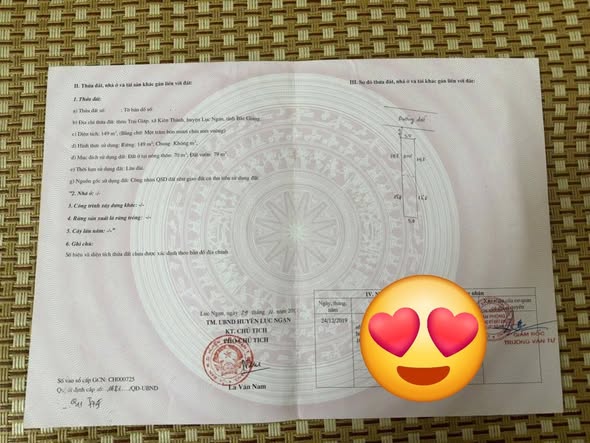 Đất thổ cư chính chủ 180m² tại Lục Ngạn giá 1 tỷ - Đầu tư sinh lời ngay!