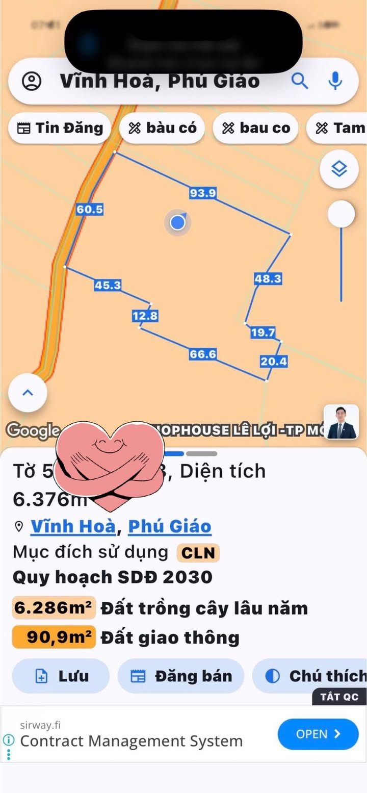 Đất Farm 6300m² Vĩnh Hòa, Phú Giáo giá 4.2 tỷ - Tiềm năng đầu tư lớn!